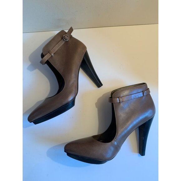 DKNYC Womens Leather Platform Ankle Boot Pump Shoe - Picture 7 of 11